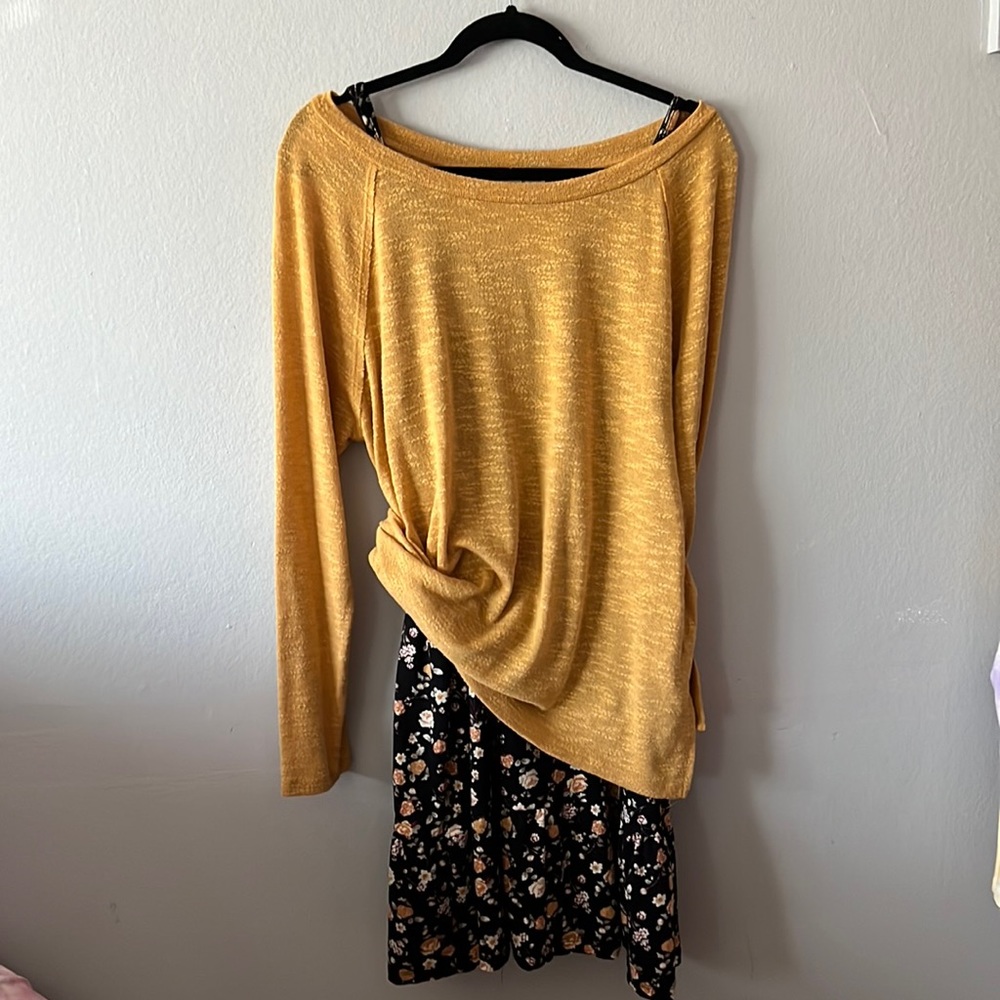 2 piece Dress with long sleeve shirt